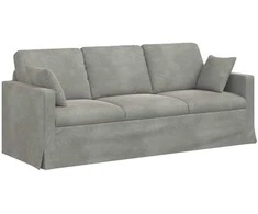 Sofa Šviesiai pilka 198 x 78 x 80 cm Aksomas