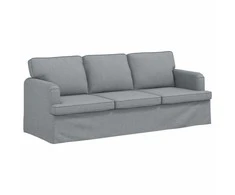 Sofa Šviesiai pilka 142 x 80 x 85 cm Metalas