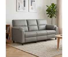 Sofa Šviesiai pilka 214 x 85 x 93 cm Aksomas