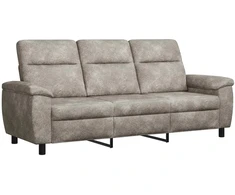 Sofa Šviesiai pilka 214 x 90 x 95 cm Dirbtinė suedė oda