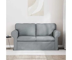 Sofa Šviesiai pilka 215 x 82 x 80 cm Metalas