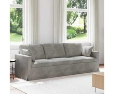 Sofa Šviesiai pilka 228 x 78 x 80 cm Aksomas