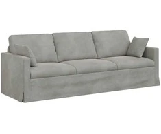 Sofa Šviesiai pilka 228 x 78 x 80 cm Aksomas