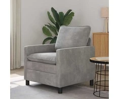 Sofa Šviesiai pilka 76 x 81 x 87,5 cm Aksomas