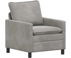 Sofa Šviesiai pilka 76 x 81 x 87,5 cm Aksomas