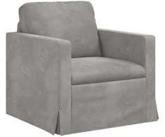 Sofa Šviesiai pilka 78 x 78 x 80 cm Aksomas