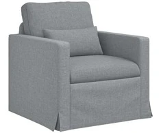 Fotelis Sofa Šviesiai pilka 78 x 78 x 80 cm Metalas