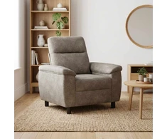 Sofa Šviesiai pilka 95 x 90 x 95 cm Dirbtinė suedė oda