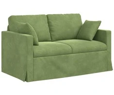 Sofa Šviesiai žalia 138 x 78 x 80 cm Aksomas
