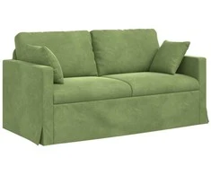 Sofa Šviesiai žalia 158 x 78 x 80 cm Aksomas