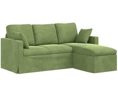 Sofa Šviesiai žalia 178 x 134 x 80 cm Aksomas