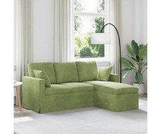 Sofa Šviesiai žalia 178 x 134 x 80 cm Aksomas