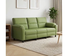 Sofa Šviesiai žalia 214 x 85 x 93 cm Aksomas