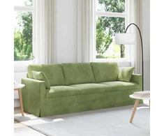 Sofa Šviesiai žalia 228 x 78 x 80 cm Aksomas