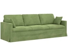 Sofa Šviesiai žalia 228 x 78 x 80 cm Aksomas