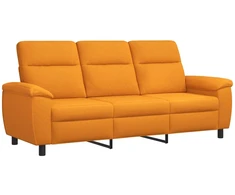Sofa Tamsiai geltona 214 x 90 x 95 cm Audinys
