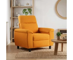 Sofa Tamsiai geltona 95 x 90 x 95 cm Audinys