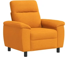 Sofa Tamsiai geltona 95 x 90 x 95 cm Audinys
