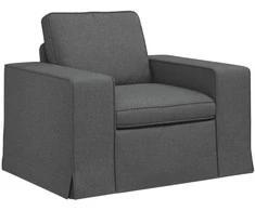 Fotelis Sofa Tamsiai pilka 102 x 80 x 82 cm Metalas
