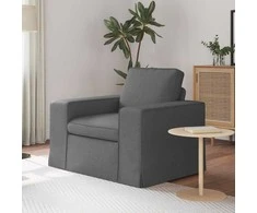 Fotelis Sofa Tamsiai pilka 102 x 80 x 82 cm Metalas
