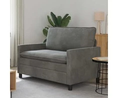 Sofa Tamsiai pilka 126 x 81 x 87,5 cm Aksomas