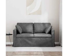 Sofa Tamsiai pilka 138 x 78 x 80 cm Aksomas