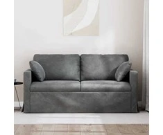 Sofa Tamsiai pilka 158 x 78 x 80 cm Aksomas