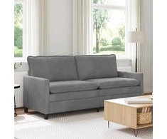 Sofa Tamsiai pilka 196 x 81 x 87,5 cm Aksomas