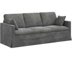 Sofa Tamsiai pilka 198 x 78 x 80 cm Aksomas