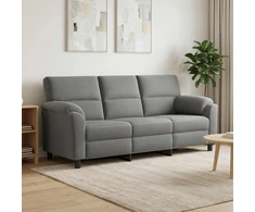 Sofa Tamsiai pilka 214 x 85 x 93 cm Aksomas