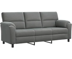 Sofa Tamsiai pilka 214 x 85 x 93 cm Aksomas
