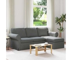Sofa Tamsiai pilka 215 x 138 x 80 cm Metalas