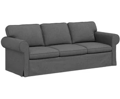 Sofa Tamsiai pilka 215 x 82 x 80 cm Metalas
