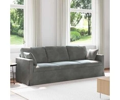 Sofa Tamsiai pilka 228 x 78 x 80 cm Aksomas