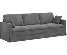 Sofa Tamsiai pilka 228 x 78 x 80 cm Aksomas
