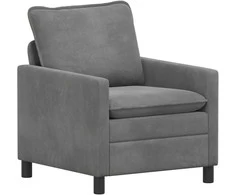 Sofa Tamsiai pilka 76 x 81 x 87,5 cm Aksomas
