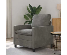 Sofa Tamsiai pilka 76 x 81 x 87,5 cm Aksomas