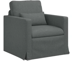 Fotelis Sofa Tamsiai pilka 78 x 78 x 80 cm Metalas