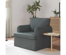 Fotelis Sofa Tamsiai pilka 142 x 80 x 85 cm Metalas