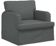 Fotelis Sofa Tamsiai pilka 142 x 80 x 85 cm Metalas