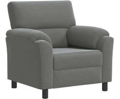 Sofa Tamsiai pilka 94 x 85 x 93 cm Aksomas