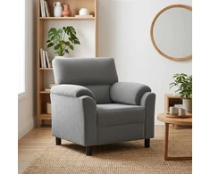 Sofa Tamsiai pilka 94 x 85 x 93 cm Aksomas