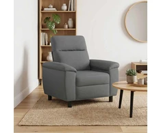 Sofa Tamsiai pilka 95 x 90 x 95 cm Audinys