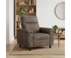 Sofa Tamsiai pilka 95 x 90 x 95 cm Dirbtinė suedė oda
