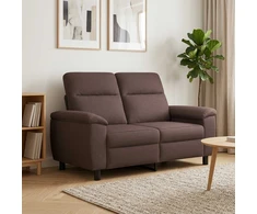 Sofa Tamsiai rudas 158 x 90 x 95 cm Audinys