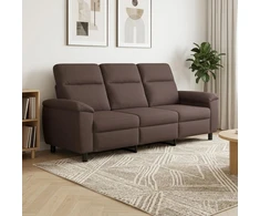 Sofa Tamsiai rudas 214 x 90 x 95 cm Audinys