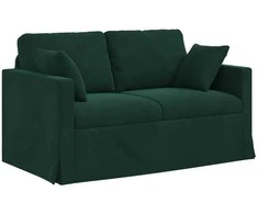 Sofa Tamsiai žalia 138 x 78 x 80 cm Aksomas