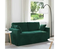 Sofa Tamsiai žalia 158 x 78 x 80 cm Aksomas