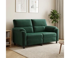 Sofa Tamsiai žalia 174 x 85 x 93 cm Aksomas