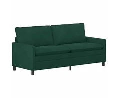 Sofa Tamsiai žalia 196 x 81 x 87,5 cm Aksomas